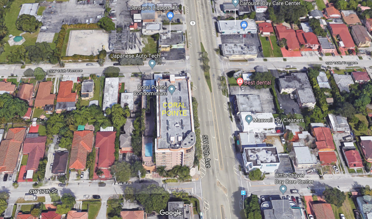 Aerial photo of Coral Pointe