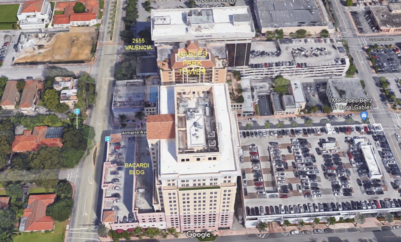 Aerial photo of Gables Park Tower