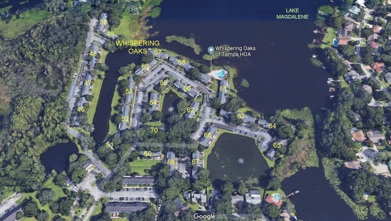 Aerial photo of Whispering Oaks