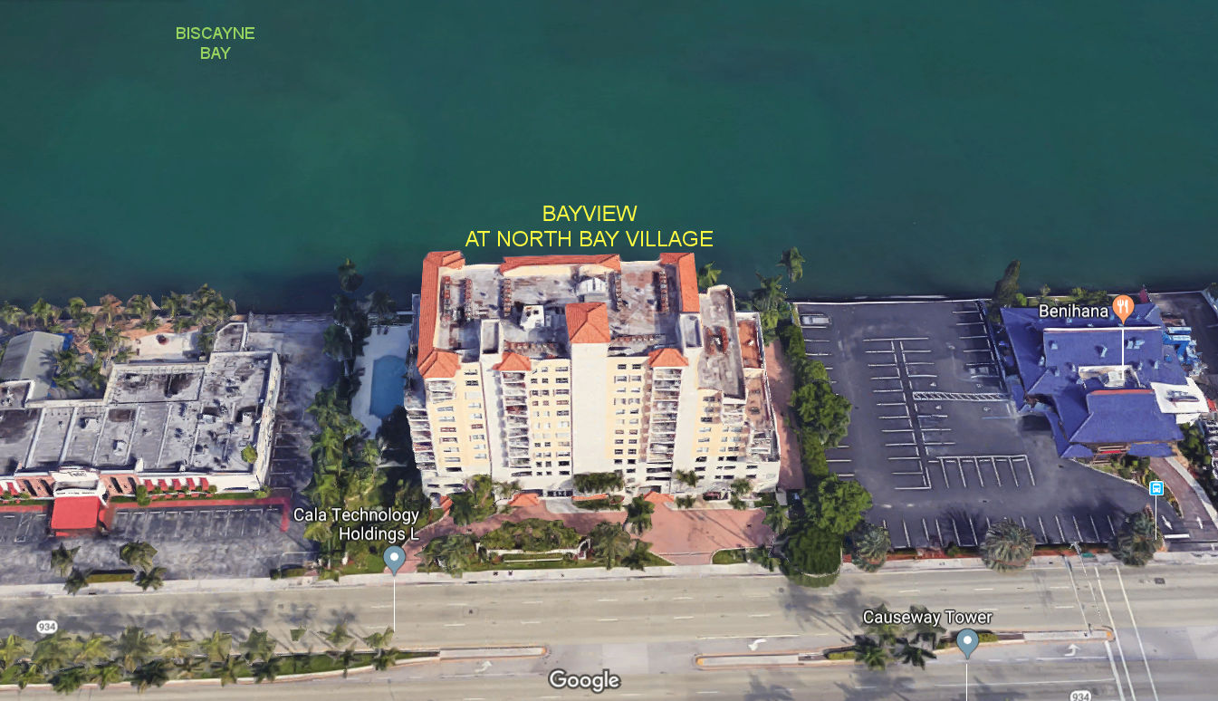 Aerial photo of Bayview at North Bay Village