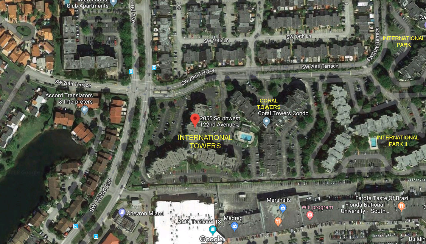 Aerial photo of International Towers