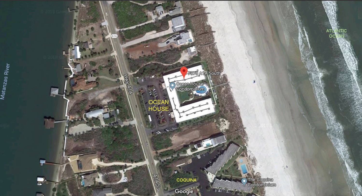 Aerial photo of Ocean House