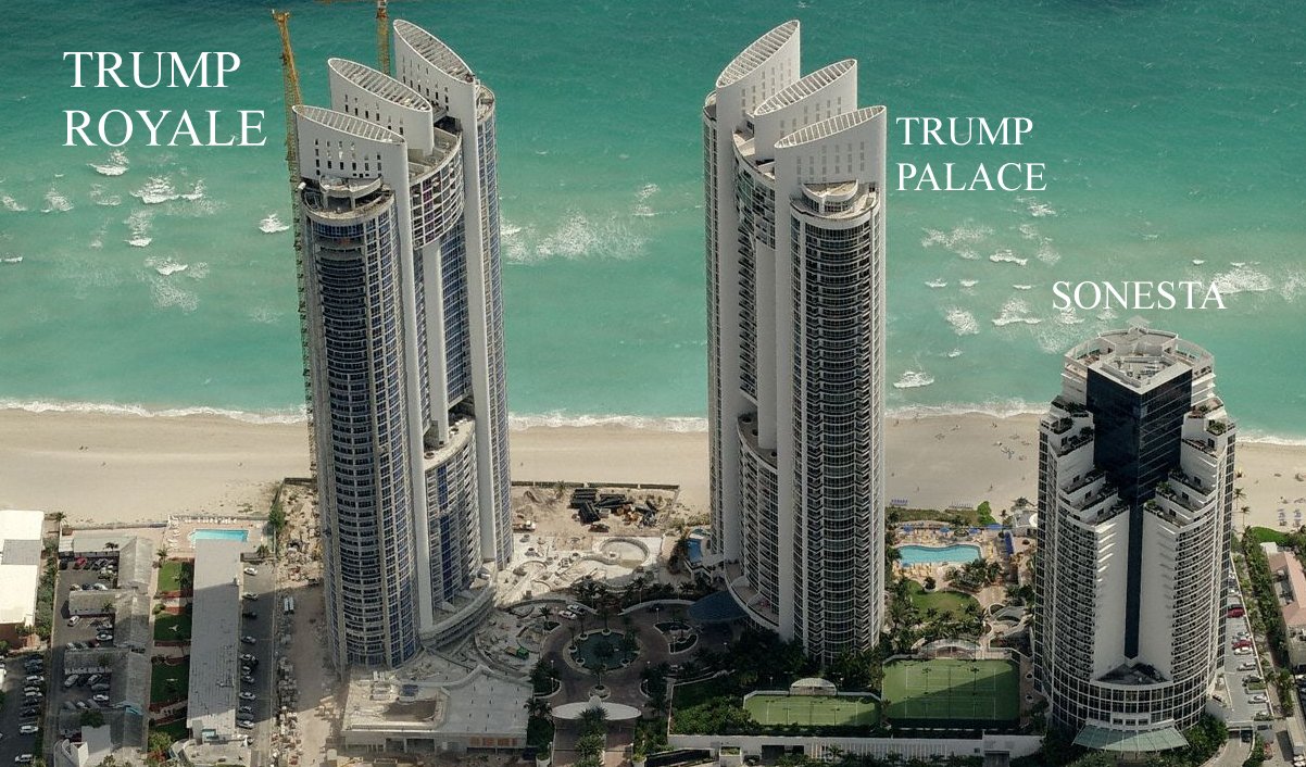 Aerial photo of Trump Royale