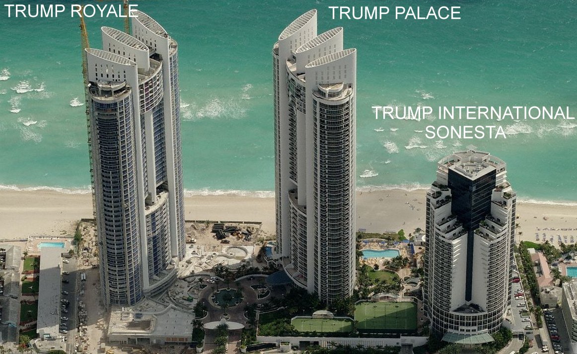 Aerial photo of Trump International Sonesta