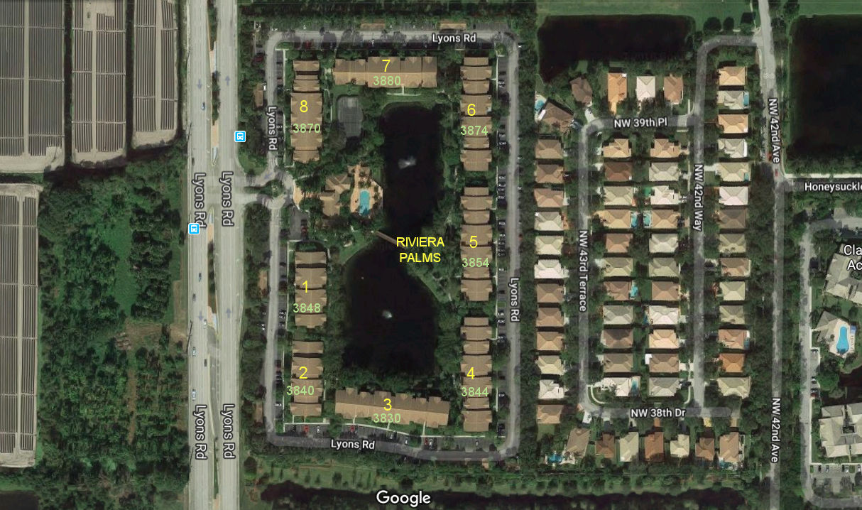 Aerial photo of Riviera Palms (1-8)