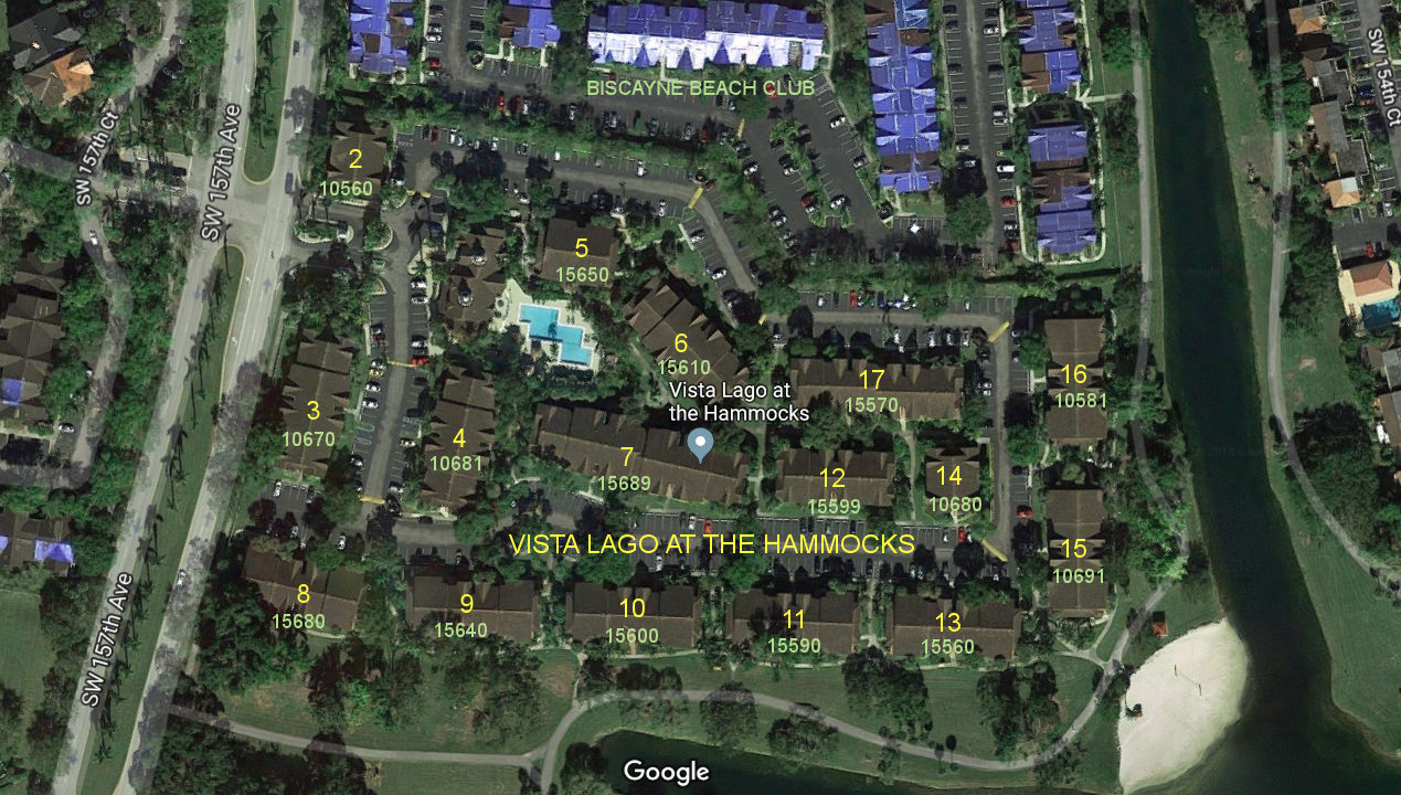 Aerial photo of Vista Lago at the Hammocks