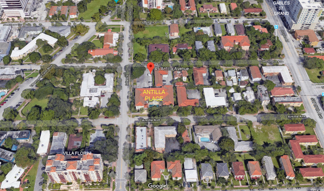 Aerial photo of Antilla Place