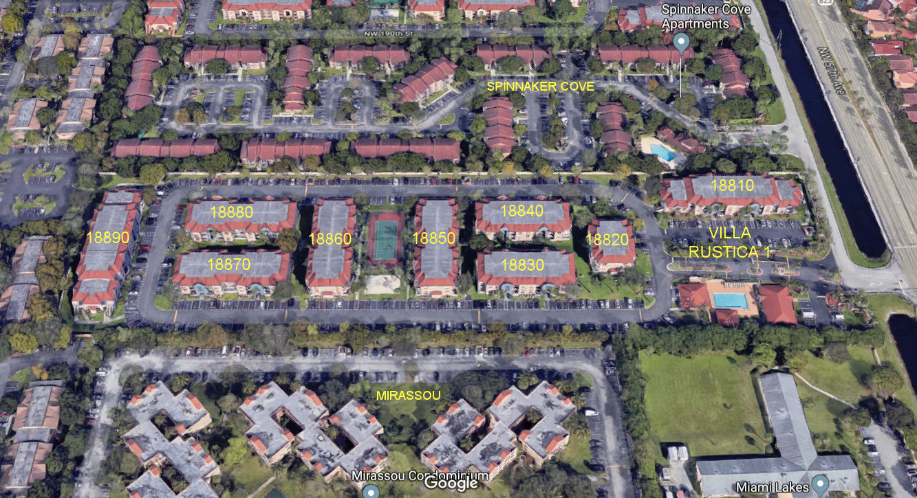 Aerial photo of Villa Rustica I