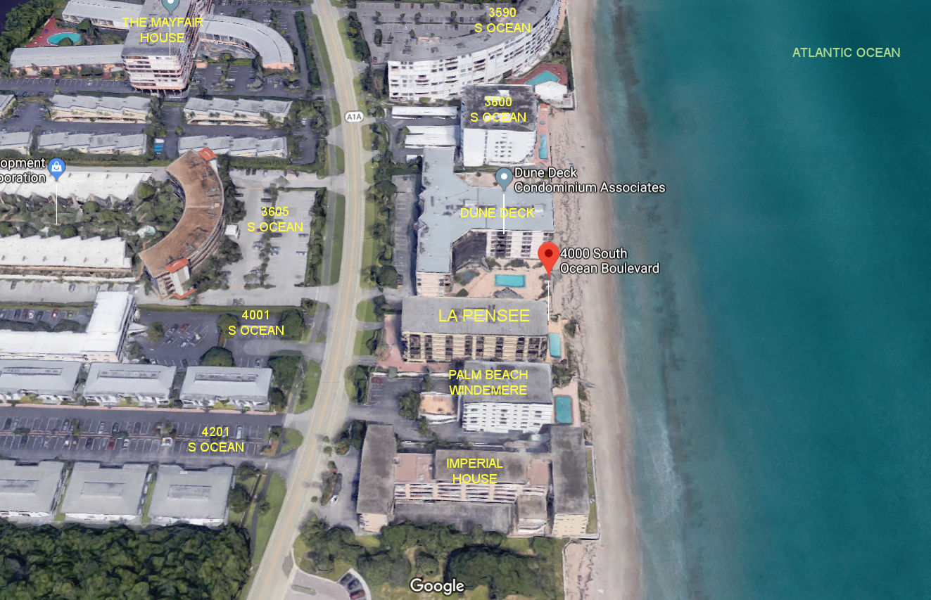 Aerial photo of La Pensee