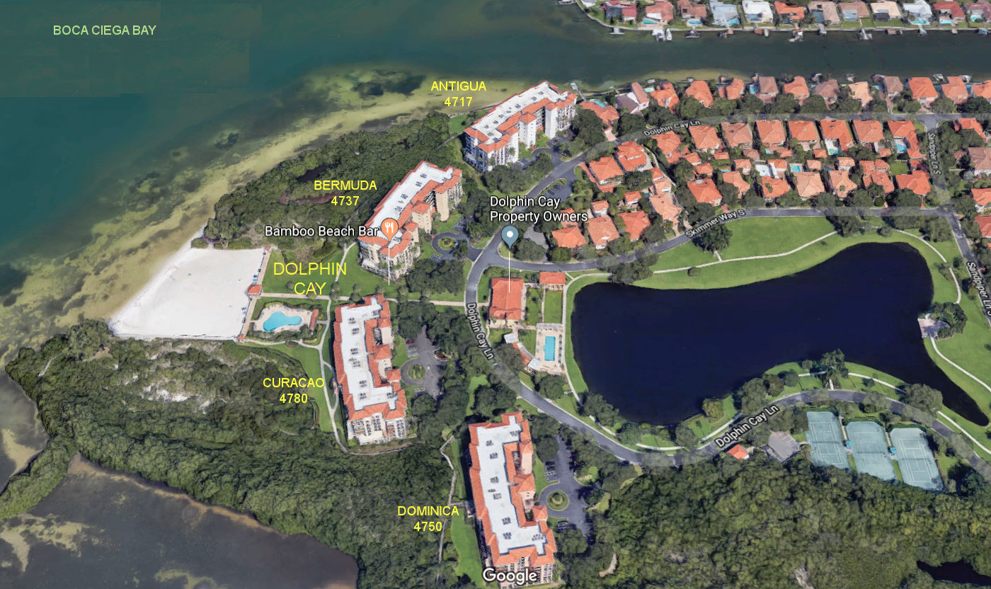 Aerial photo of Dolphin Cay (Curacao)