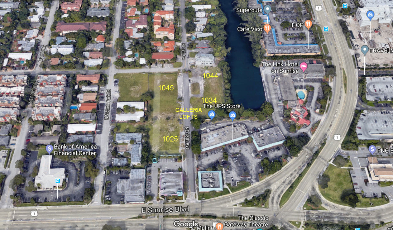 Aerial photo of Galleria Lofts