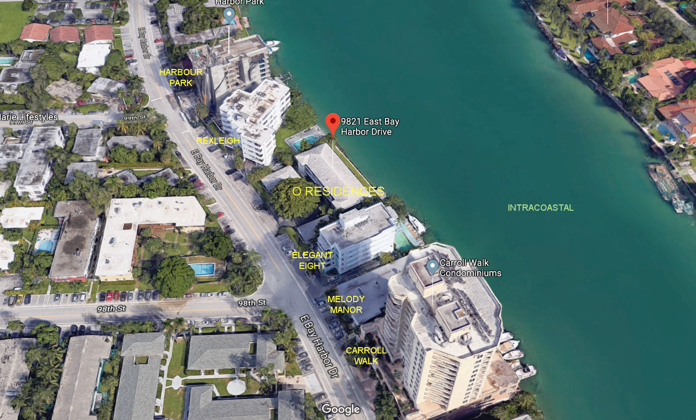 Aerial photo of O Residences