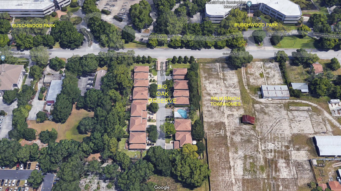 Aerial photo of Big Oak Reserve