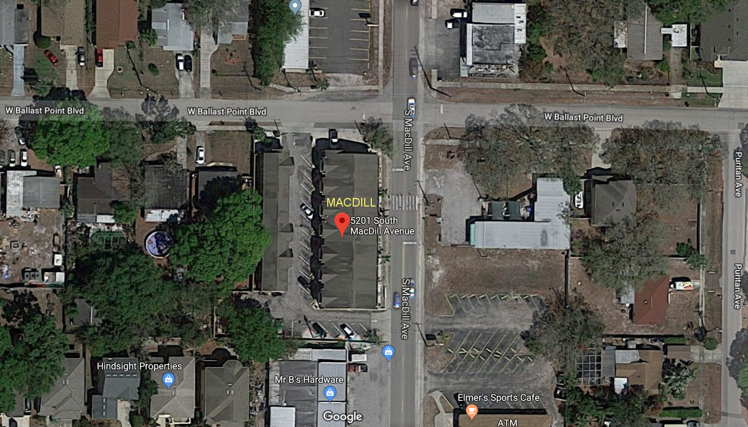 Aerial photo of MacDill