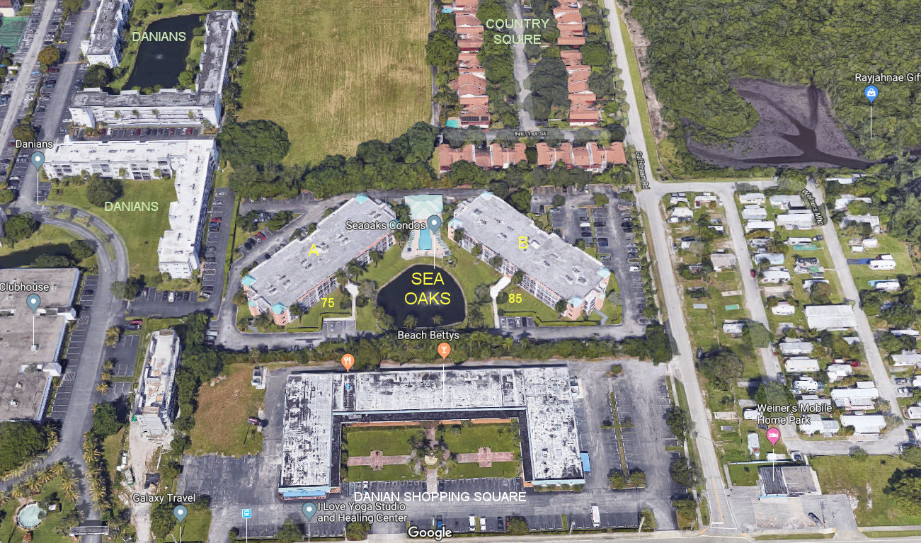 Aerial photo of Sea Oaks A&B