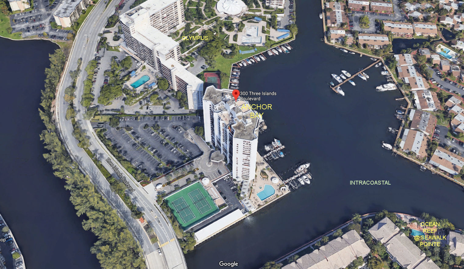 Aerial photo of Anchor Bay