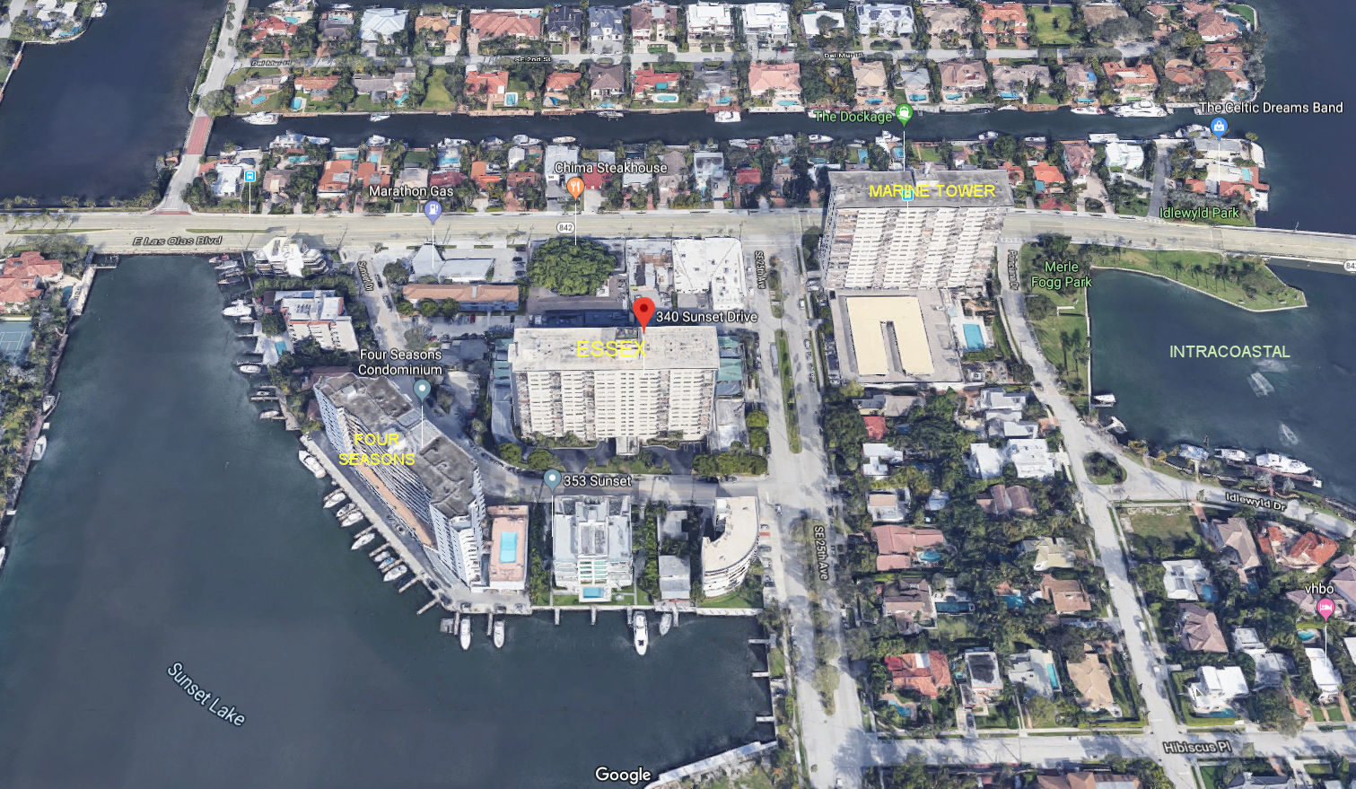 Aerial photo of Essex Tower