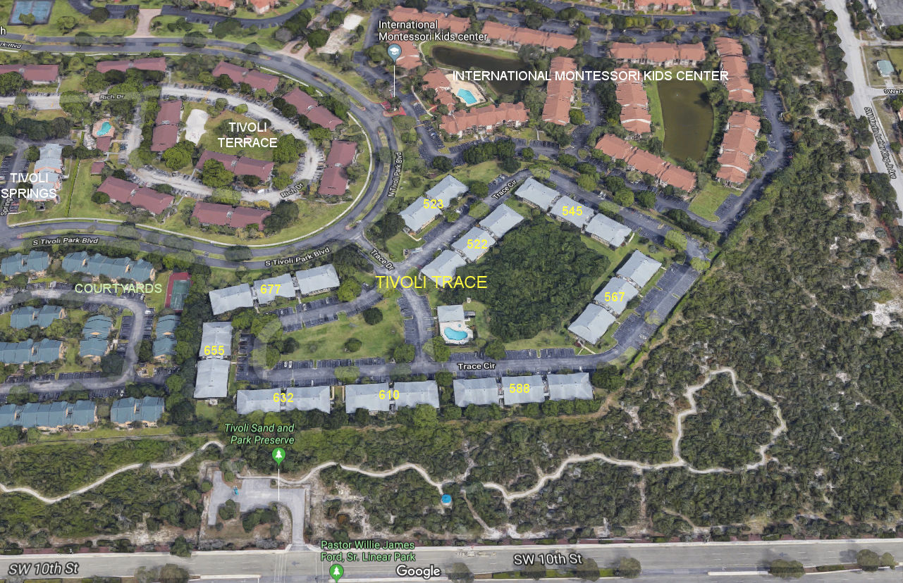 Aerial photo of Tivoli Trace 522-523-545-567-588-610-632-655&677