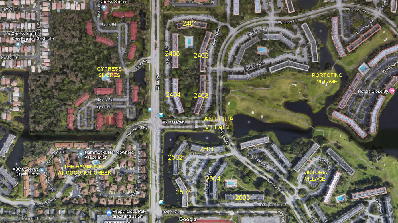 Aerial photo of Antigua Village I & II