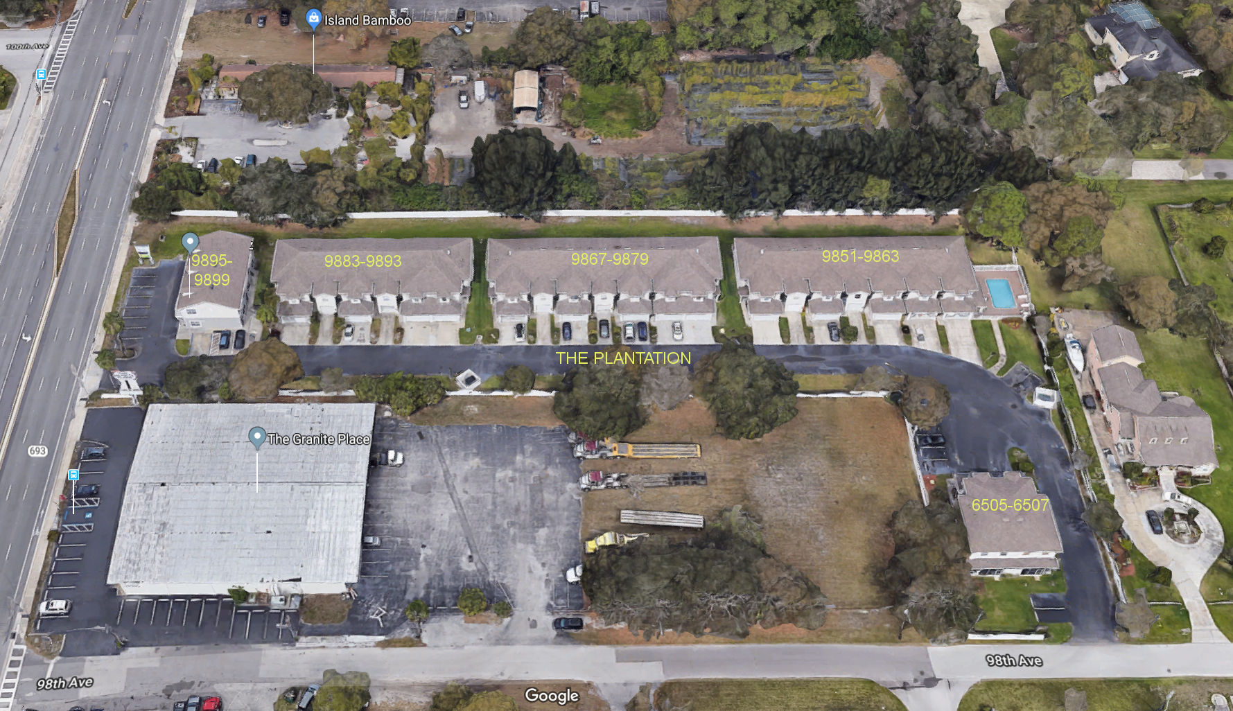 Aerial photo of Plantation (The)