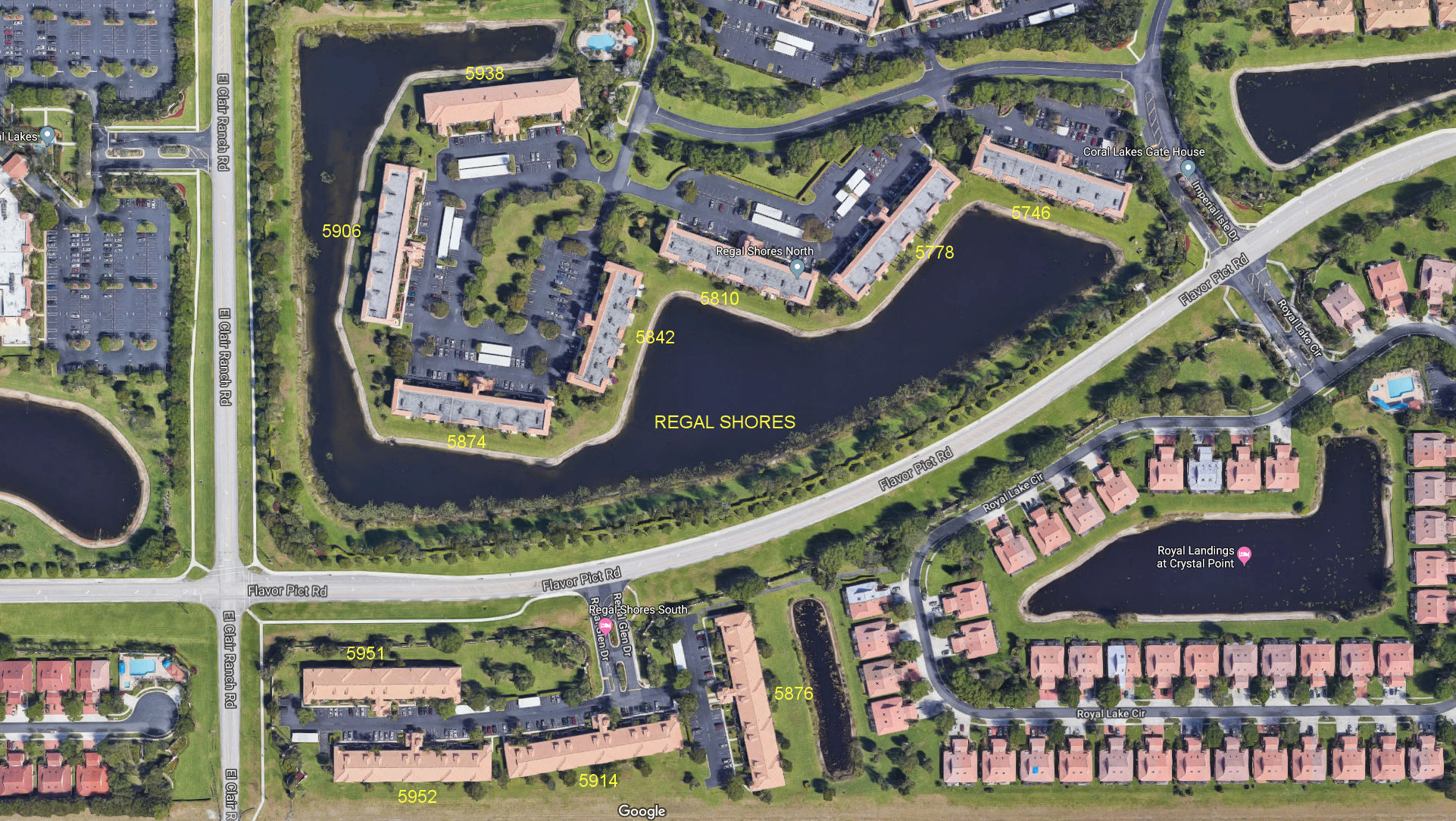 Aerial photo of Regal Shores