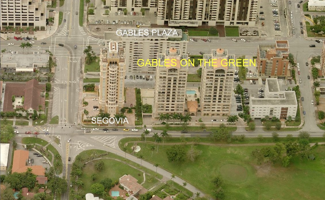 Aerial photo of Gables On The Green