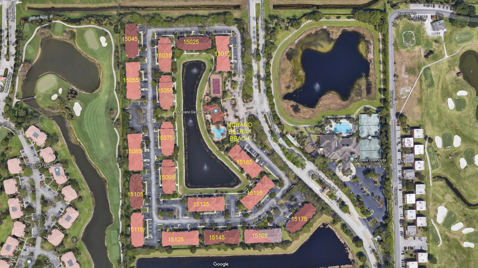 Aerial photo of Murano at Delray Beach