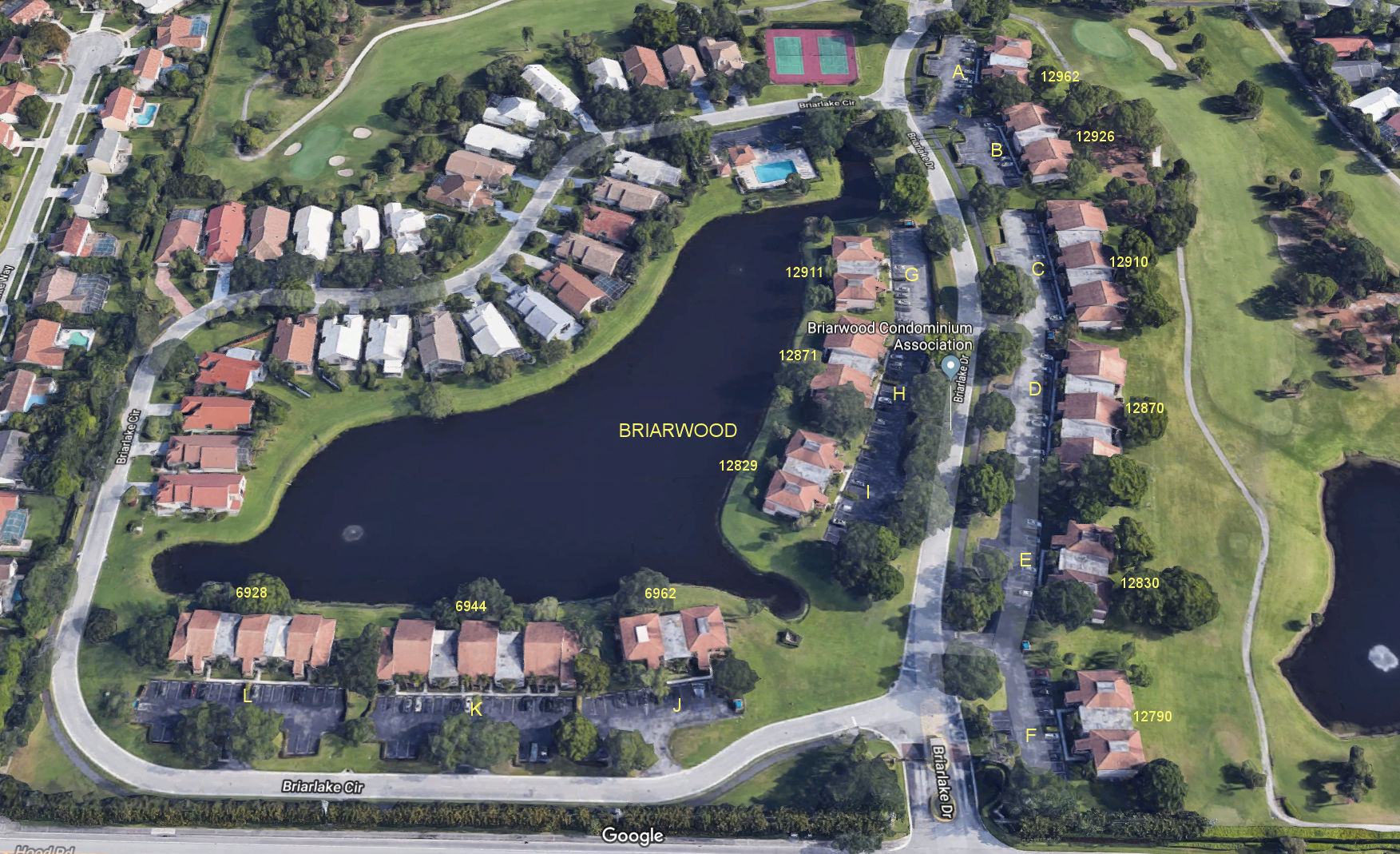 Aerial photo of Briarwood