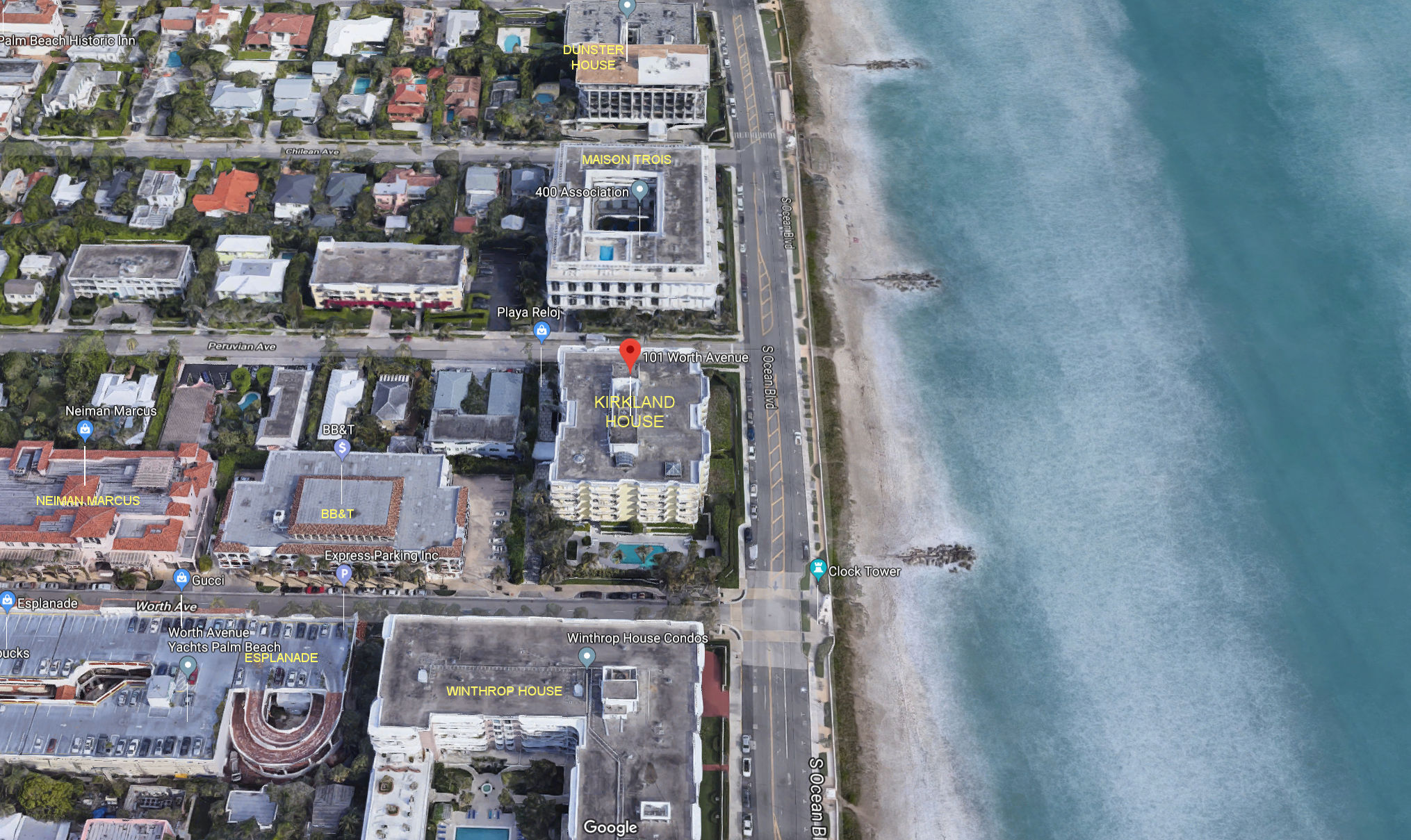 Aerial photo of Kirkland House