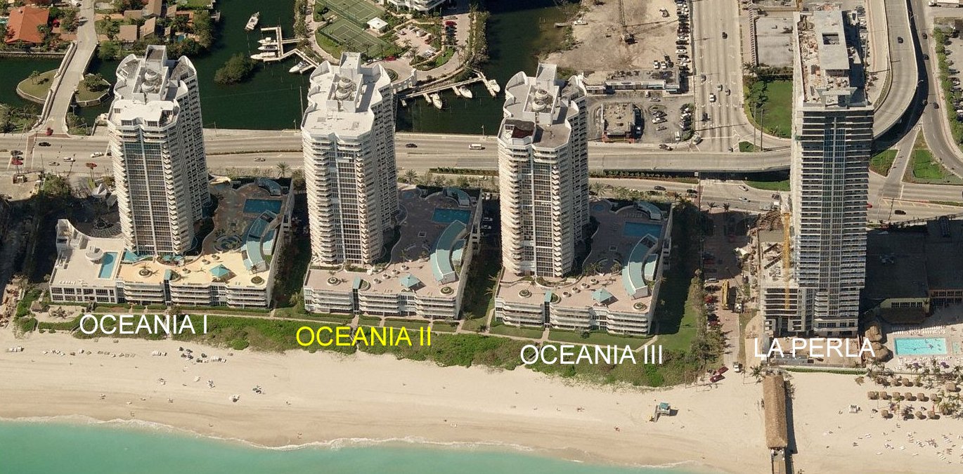 Aerial photo of Oceania II