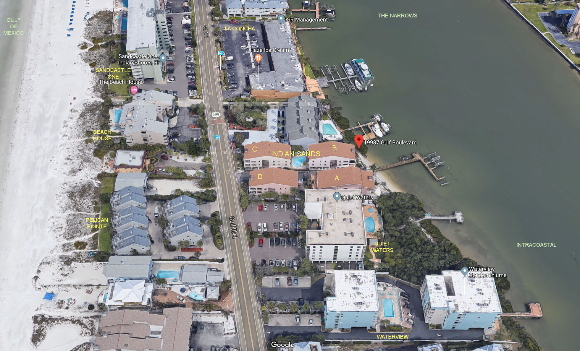 Aerial photo of Indian Sands