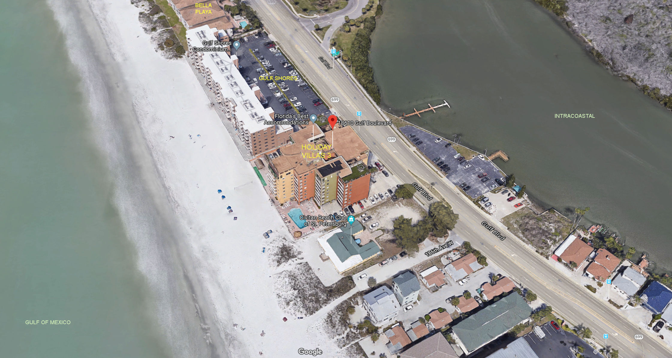 Aerial photo of Holiday Villas 3