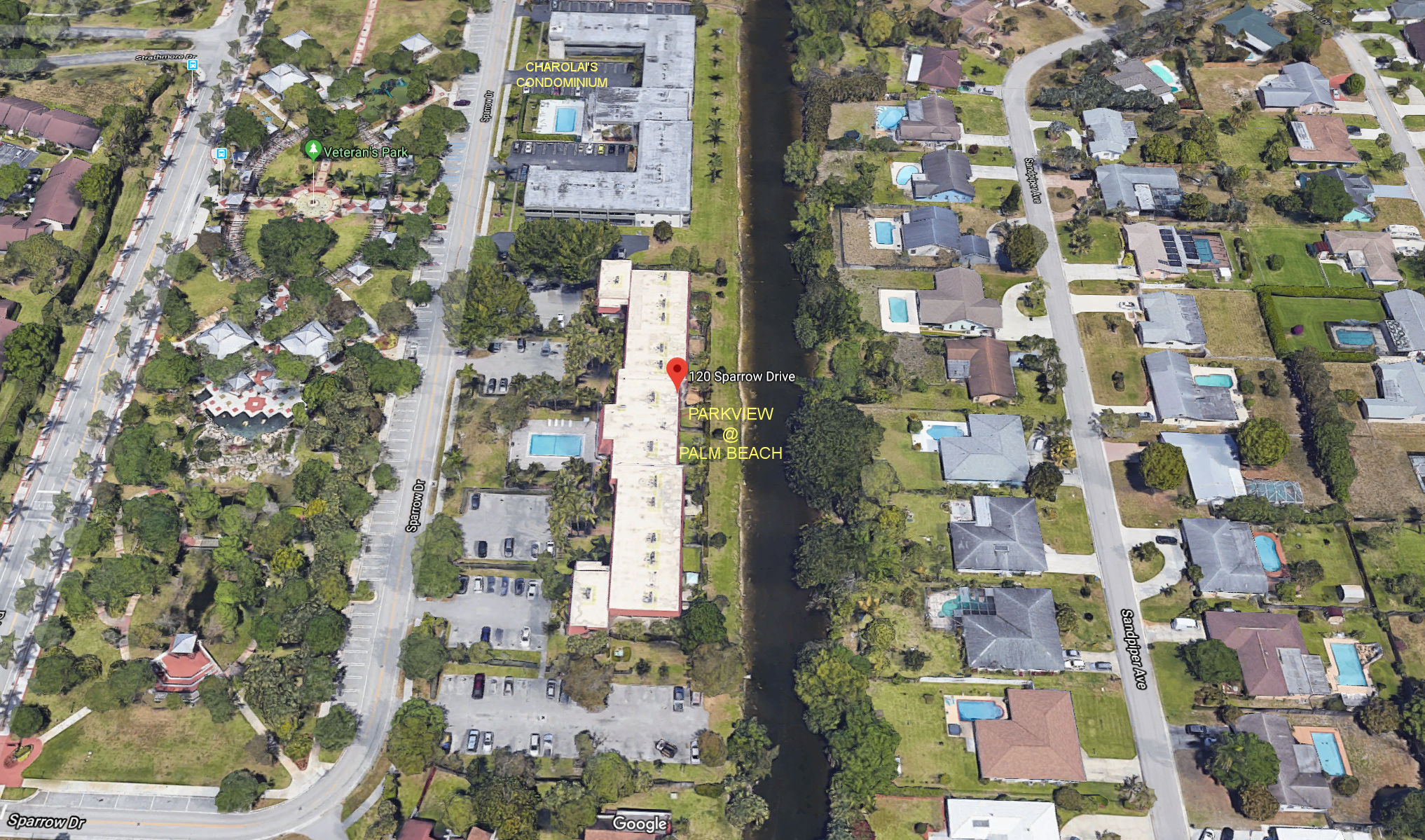 Aerial photo of Park View @ Palm Beach