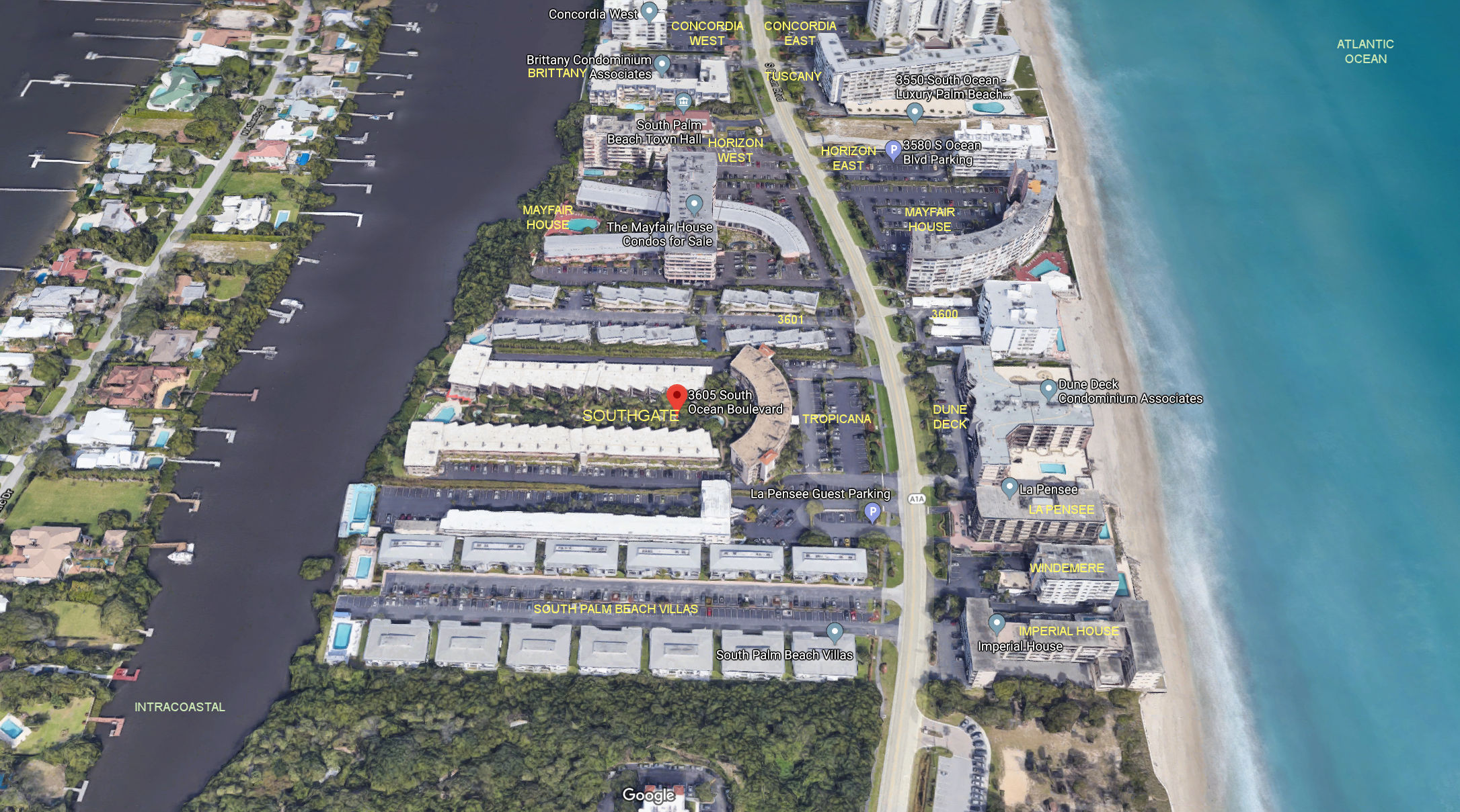 Aerial photo of Southgate