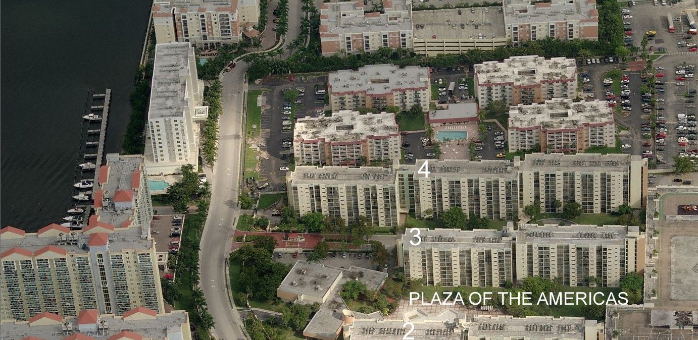 Aerial photo of Plaza of the Americas 3