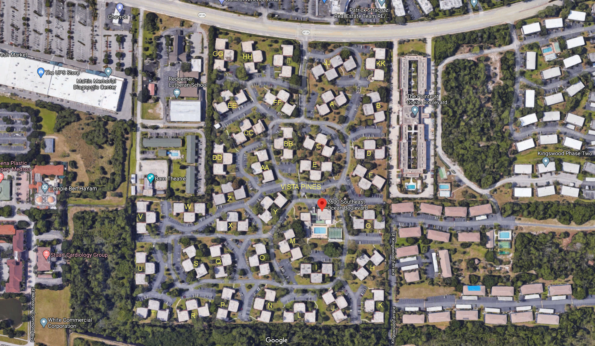 Aerial photo of Vista Pines