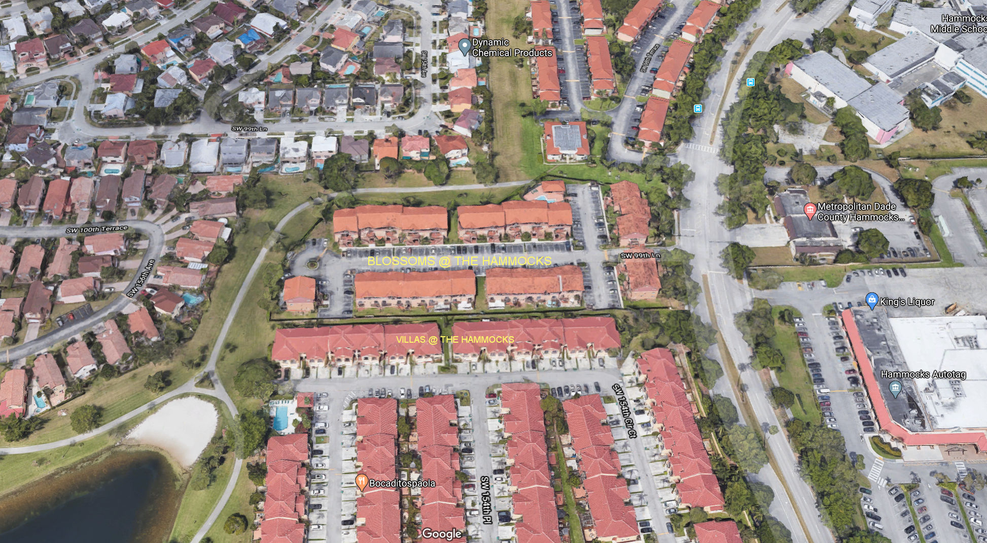 Aerial photo of Blossoms at the Hammocks