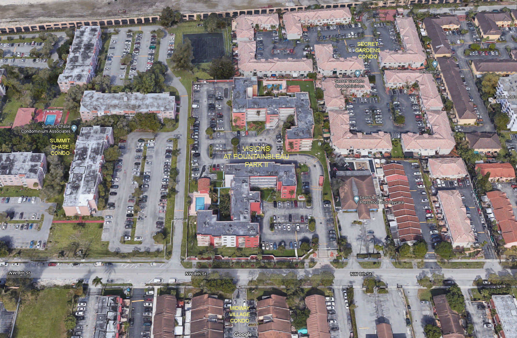 Aerial photo of Visions at Fountainbleau Park II