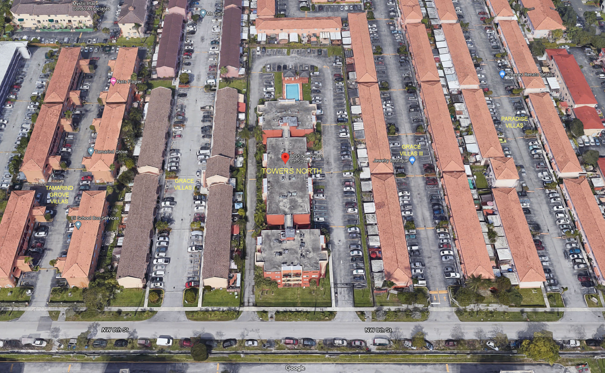 Aerial photo of Towers North