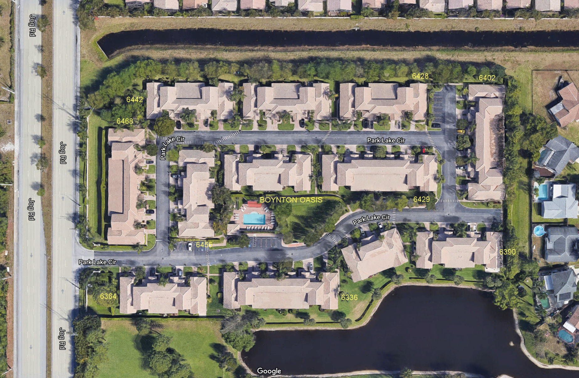 Aerial photo of Boynton Oasis
