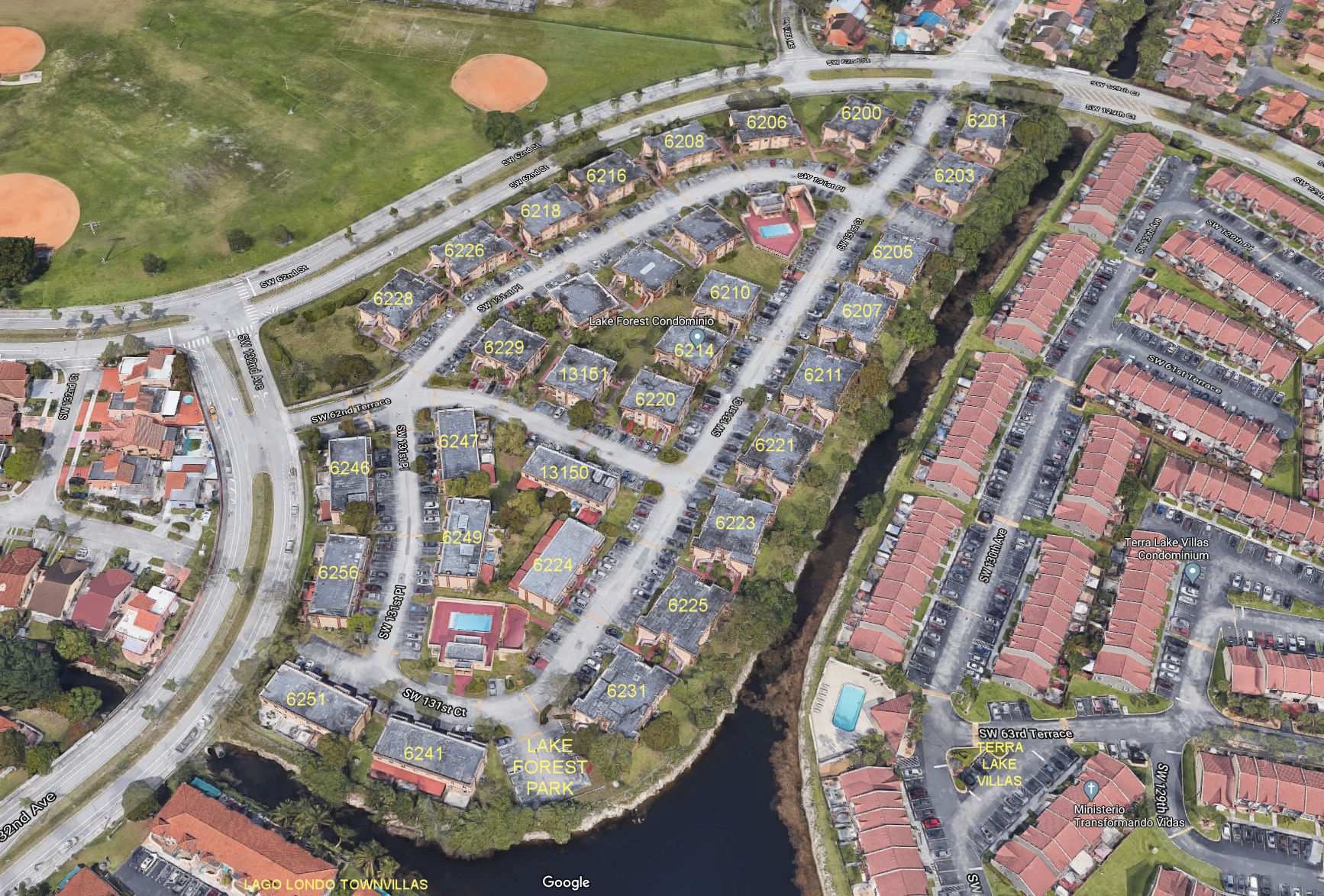 Aerial photo of Lake Forest Park