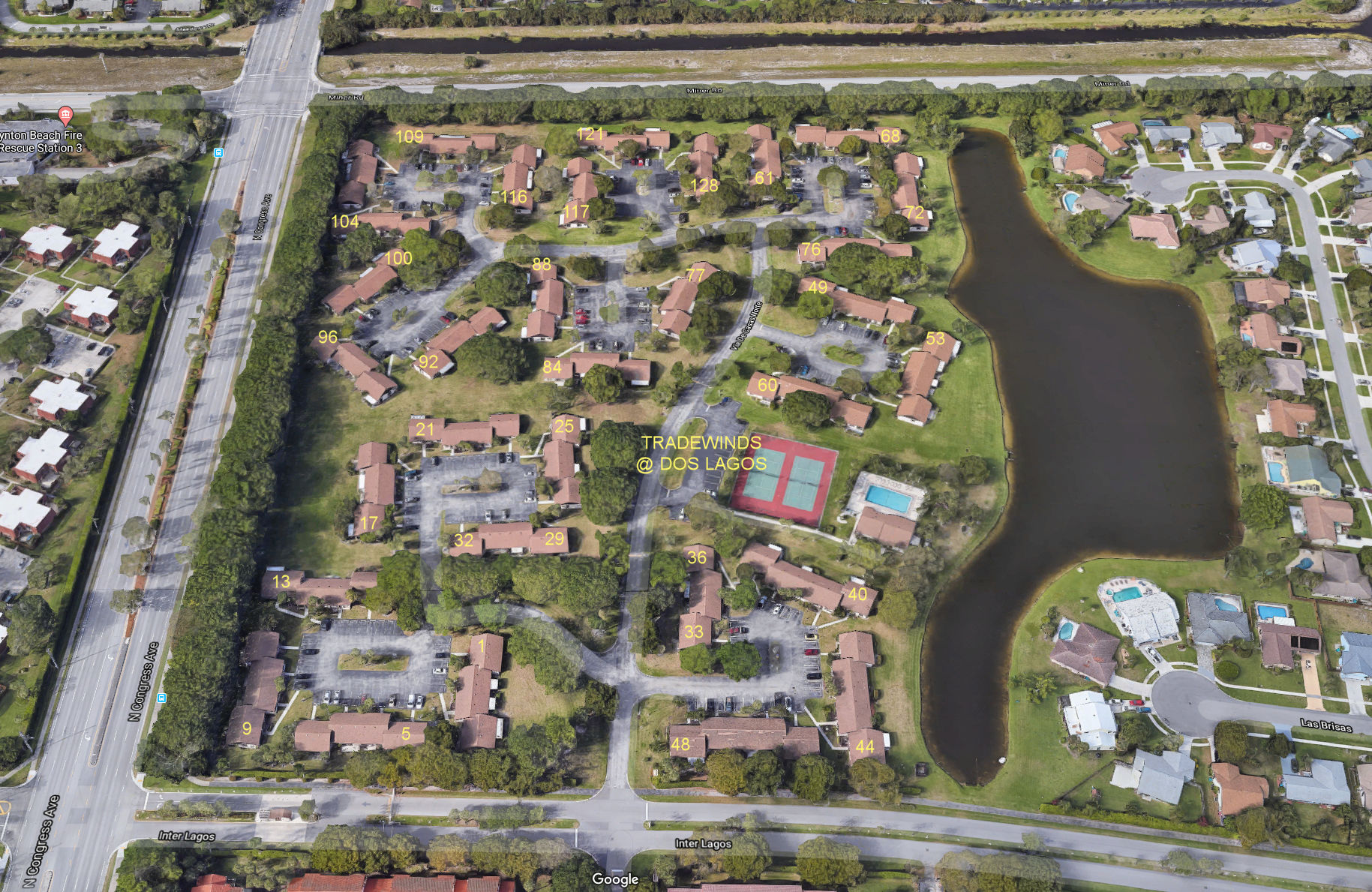 Aerial photo of Tradewinds at Dos Lagos