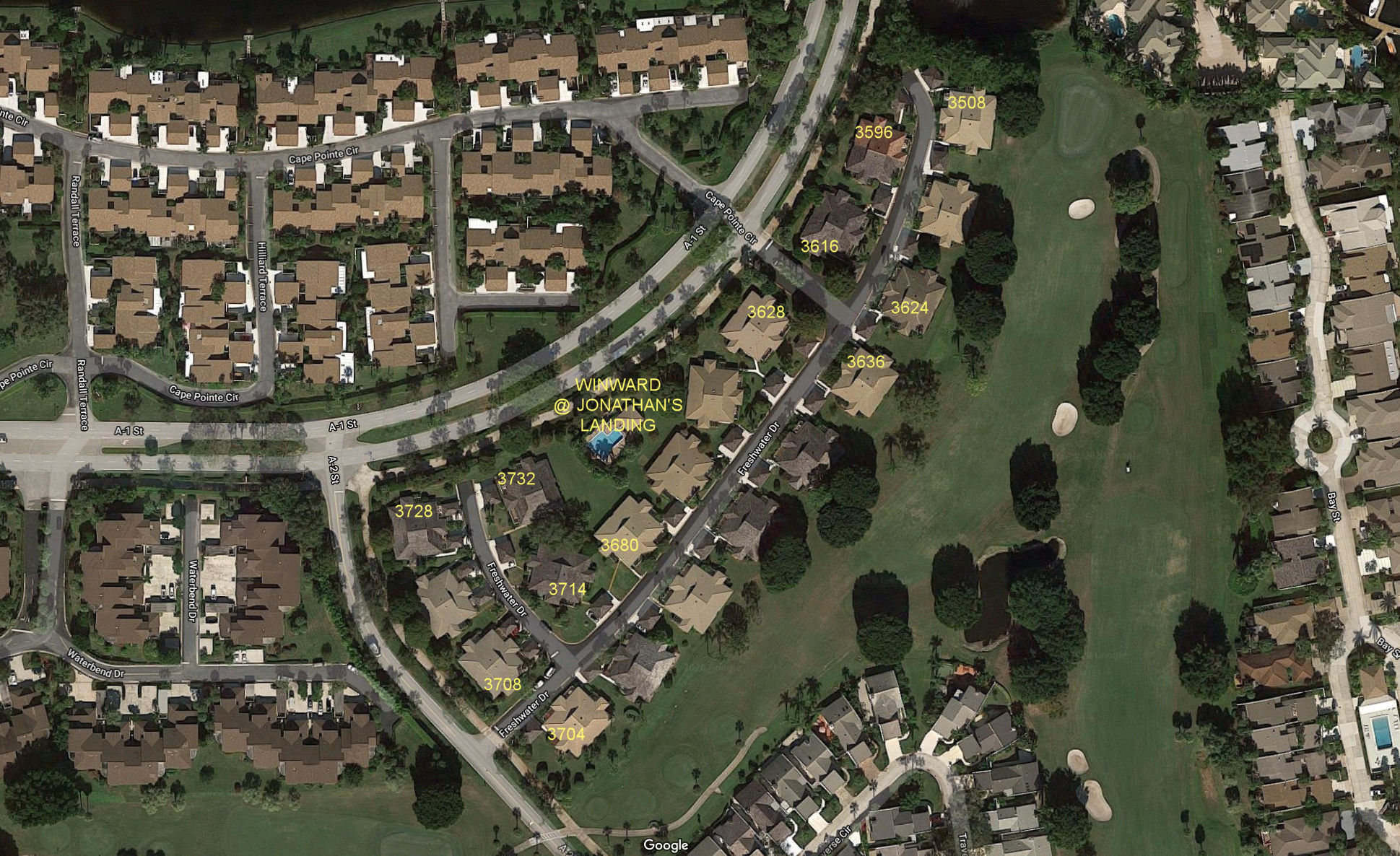 Aerial photo of Winward @ Jonathan's Landing