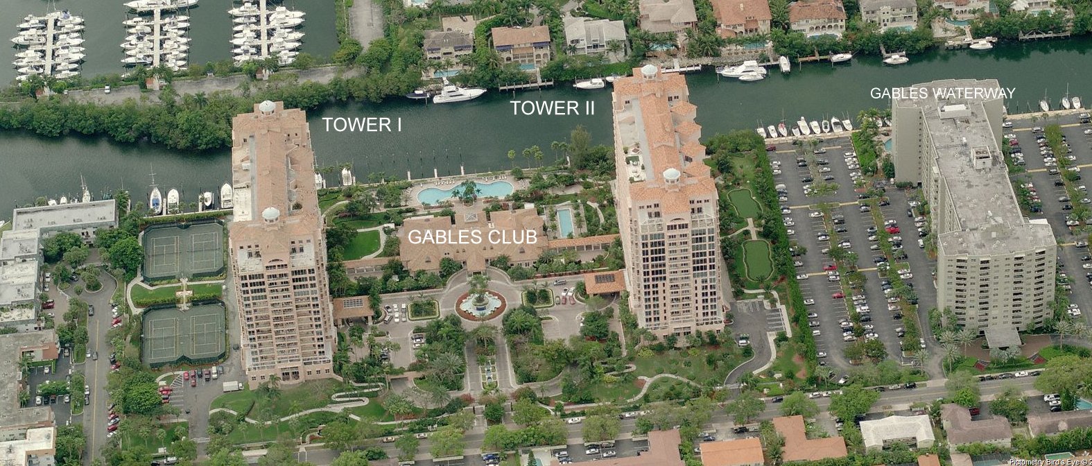 Aerial photo of Gables Club 1