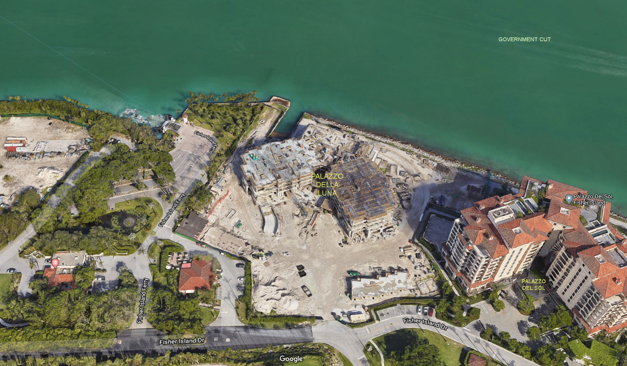 Aerial photo of Palazzo della Luna