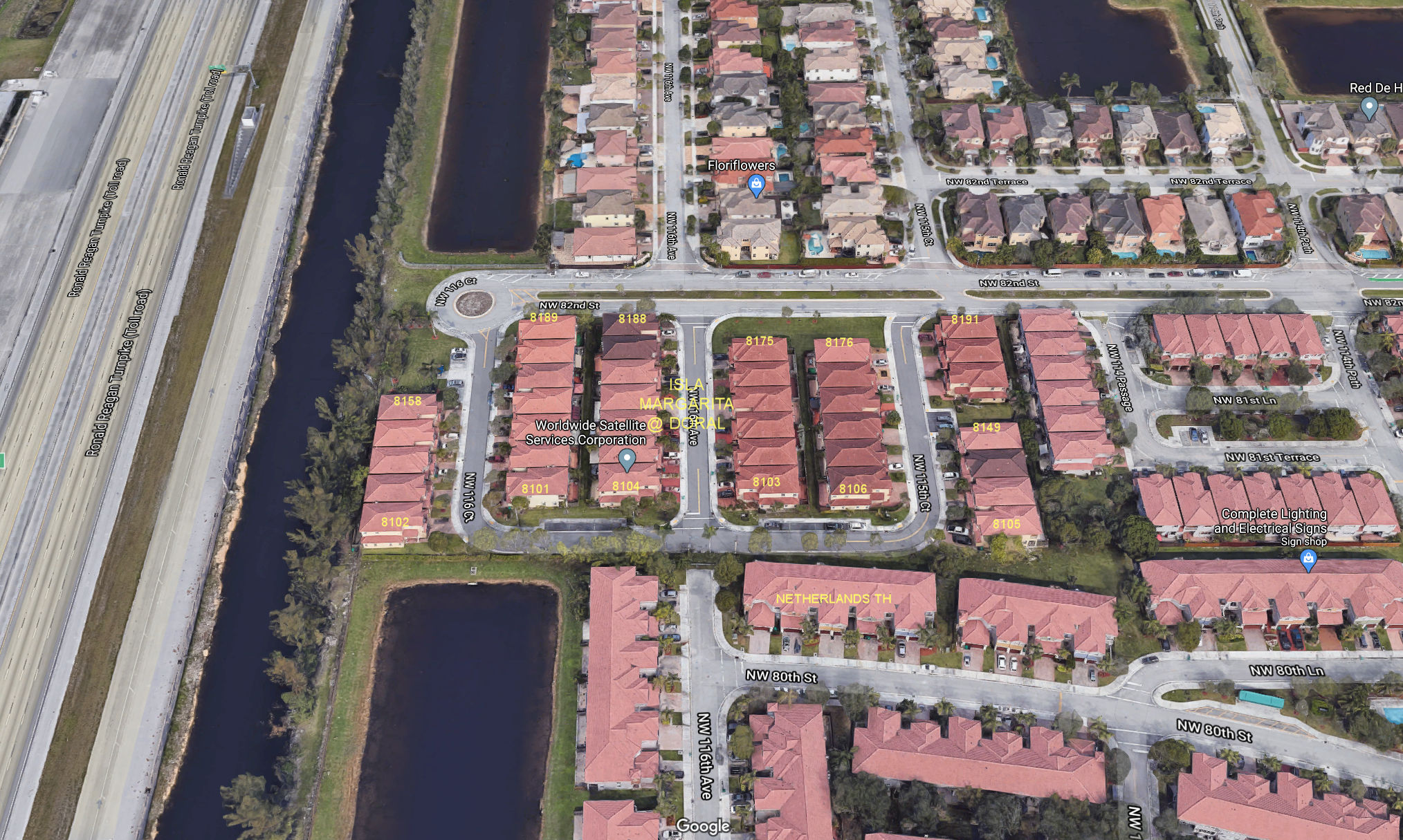 Aerial photo of Isla Margarita at Doral