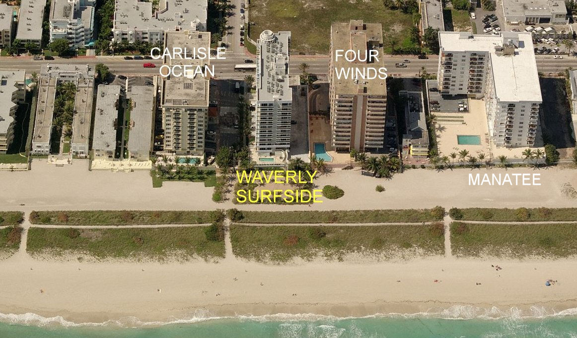 Aerial photo of Waverly Surfside 2