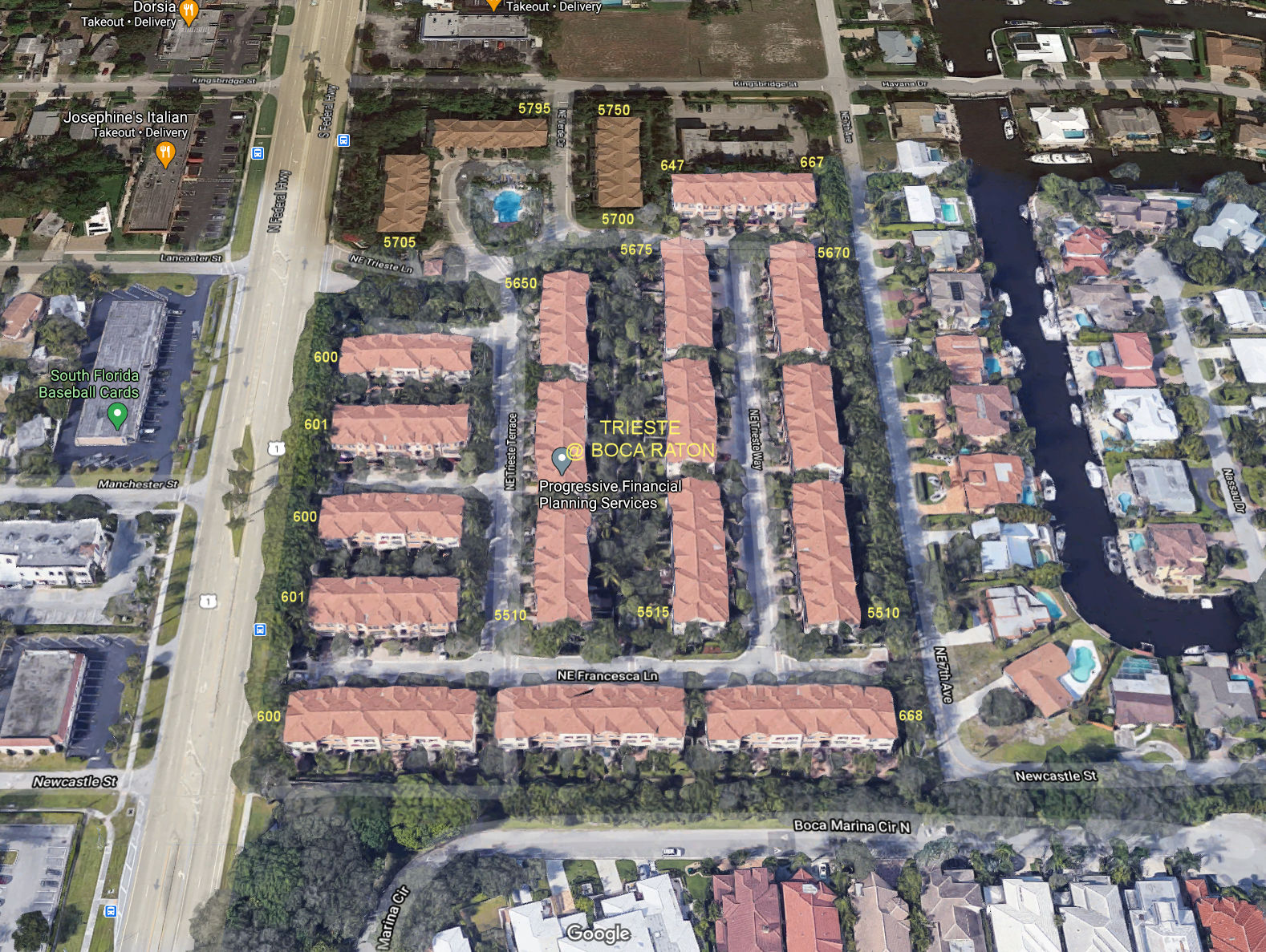 Aerial photo of Trieste at Boca Raton
