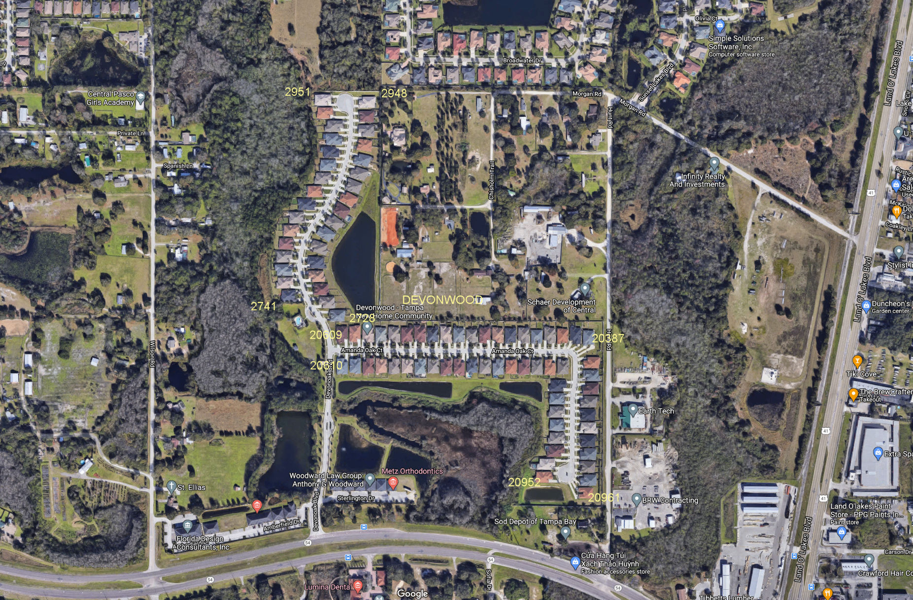 Aerial photo of Devonwood