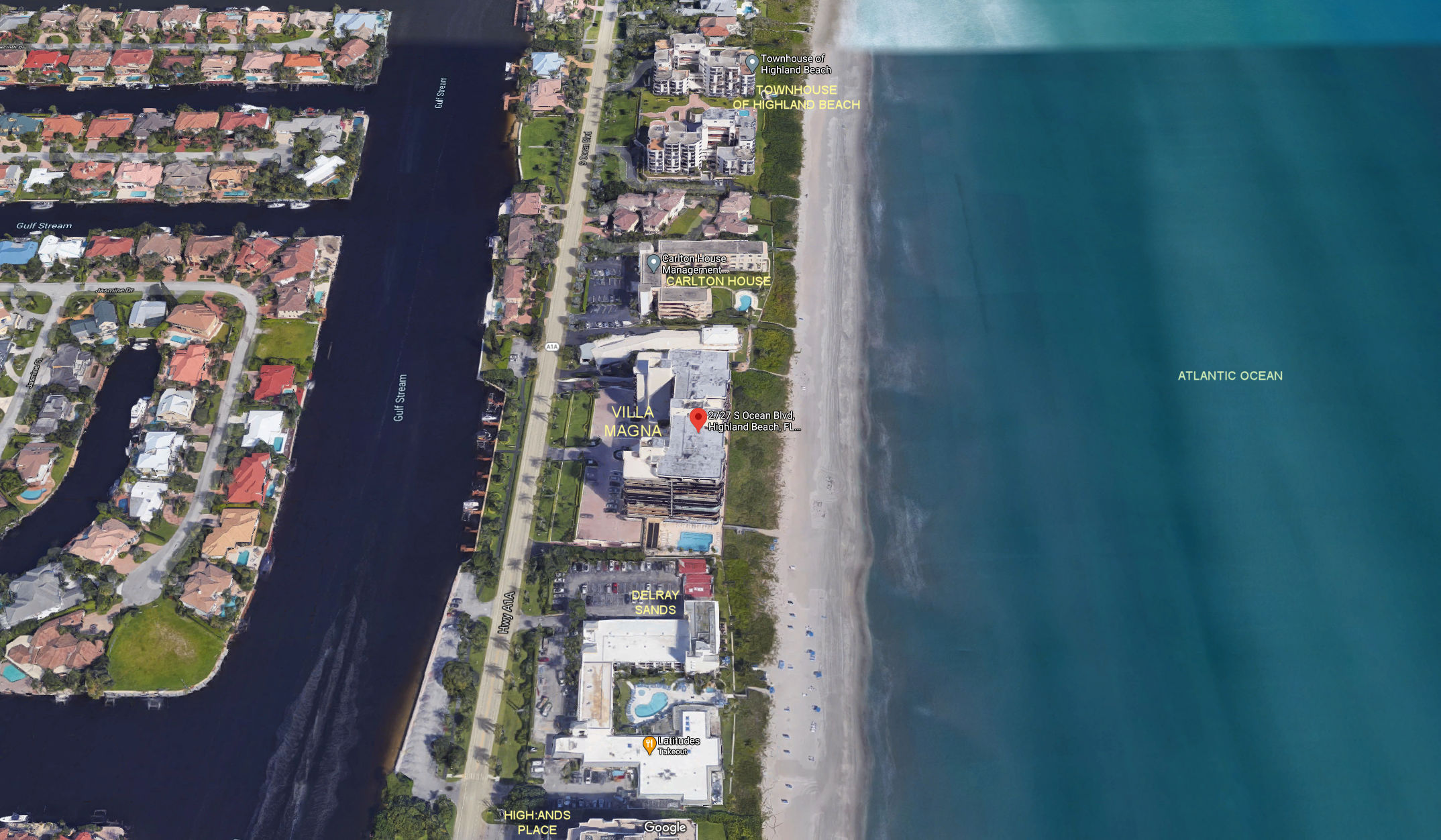 Aerial photo of Villa Magna